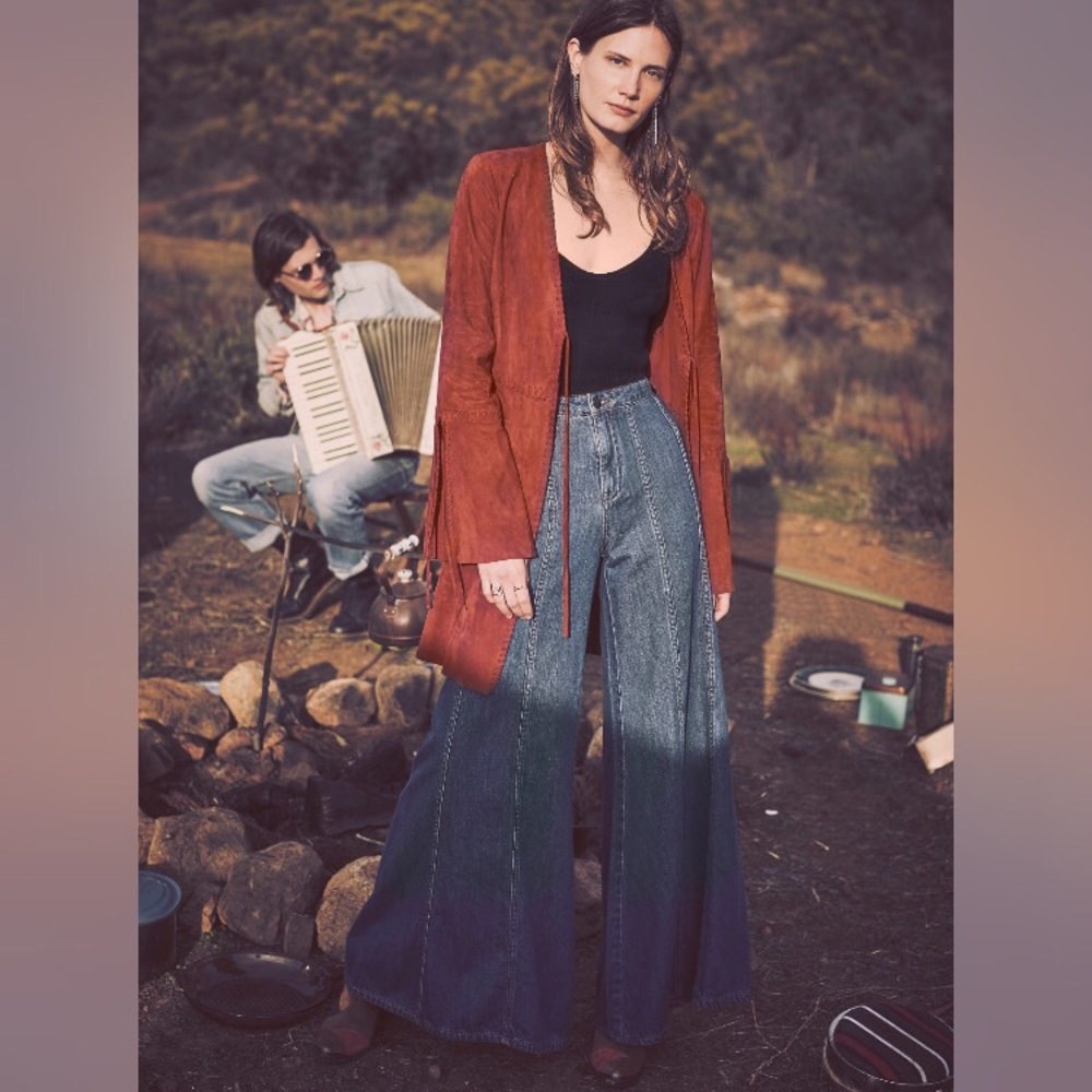 Free People💕 Gilmore Aiden Wideleg Jeans!🎉